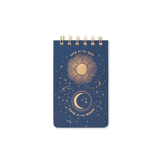 Cloth Covered Notepad - "Live By The Sun" DesignWorks Ink