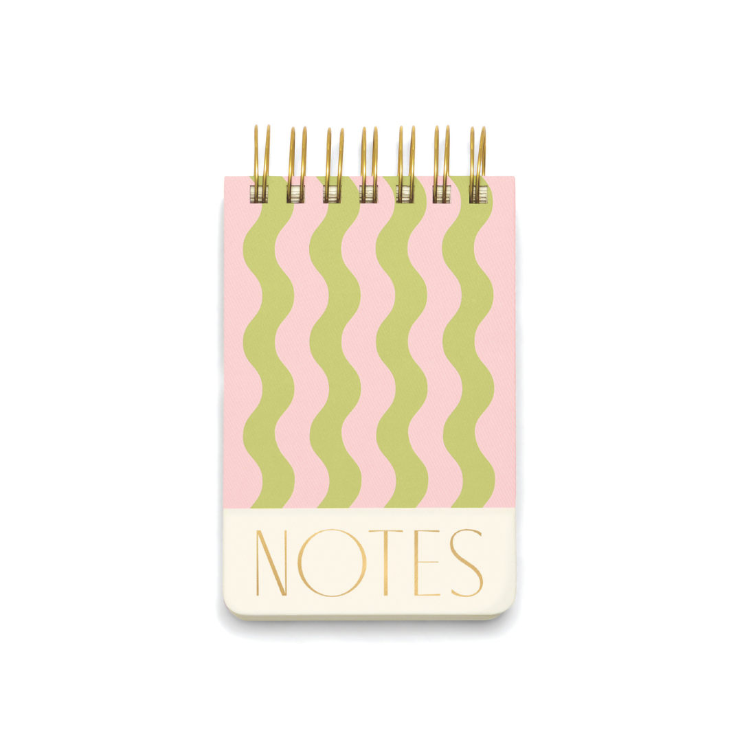 Twin Wire Chunky Notepad - Wavy Stripes Designworks Ink