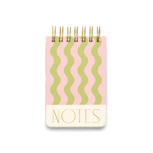 Twin Wire Chunky Notepad - Wavy Stripes Designworks Ink