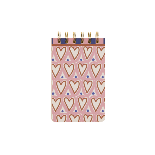 A Dopo Hearts Twin Wire Notepad Designworks Ink