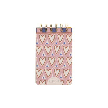 A Dopo Hearts Twin Wire Notepad Designworks Ink