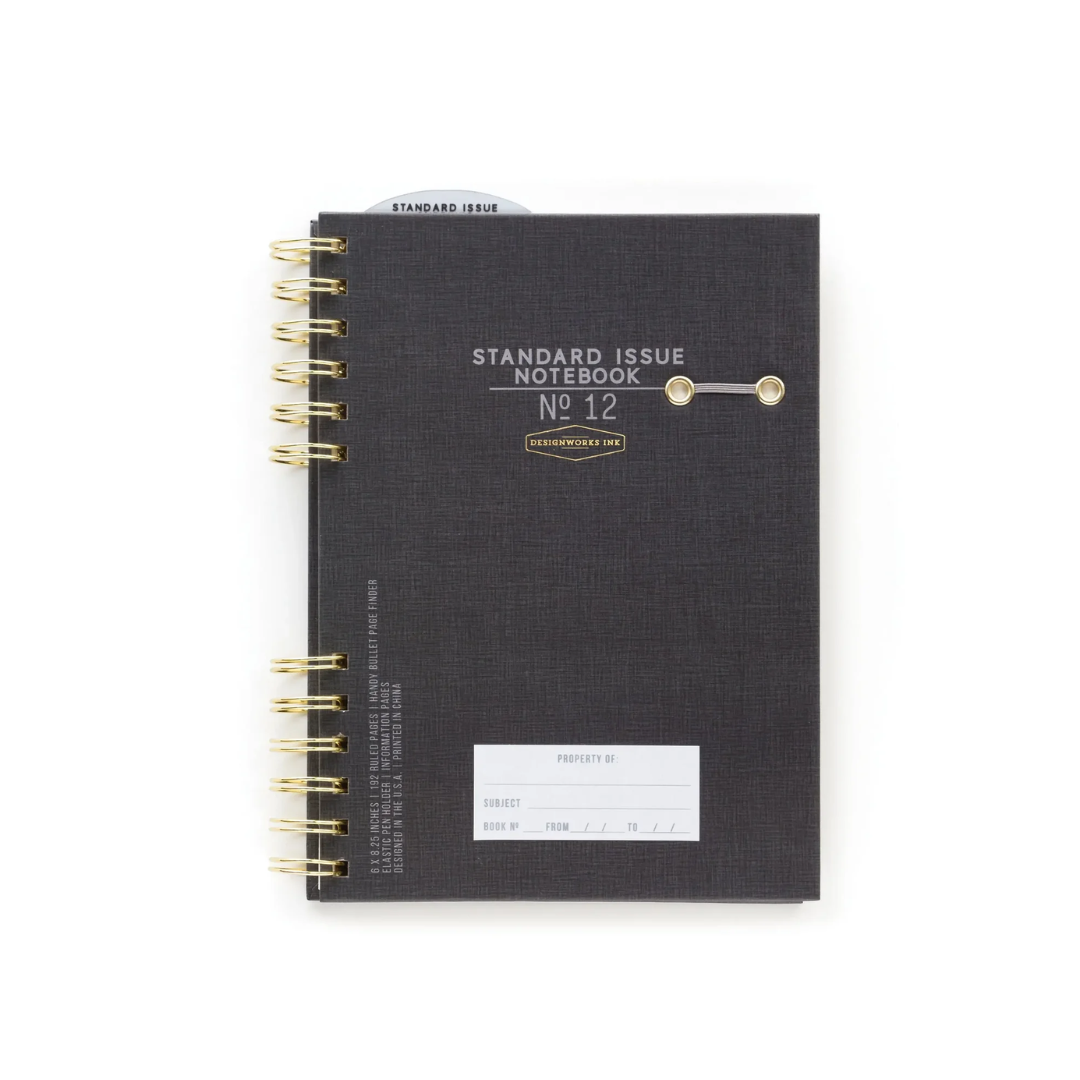 Standard Issue Notebook No.12 - Black DesignWorks Ink