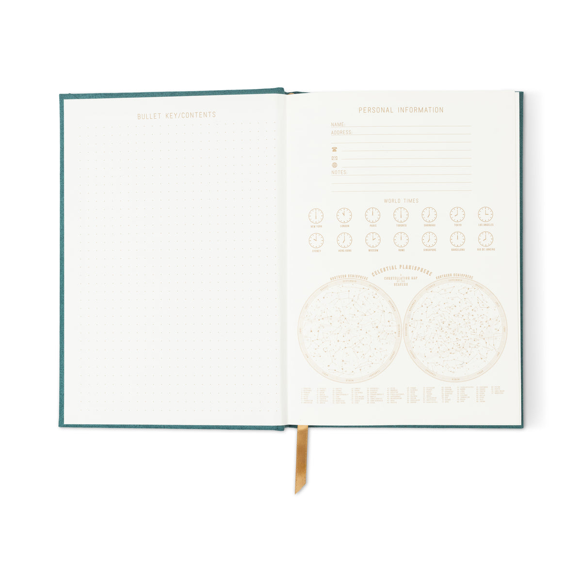 Hard Cover Suede Cloth Journal With Pocket - Linear Boxes DesignWorks Ink
