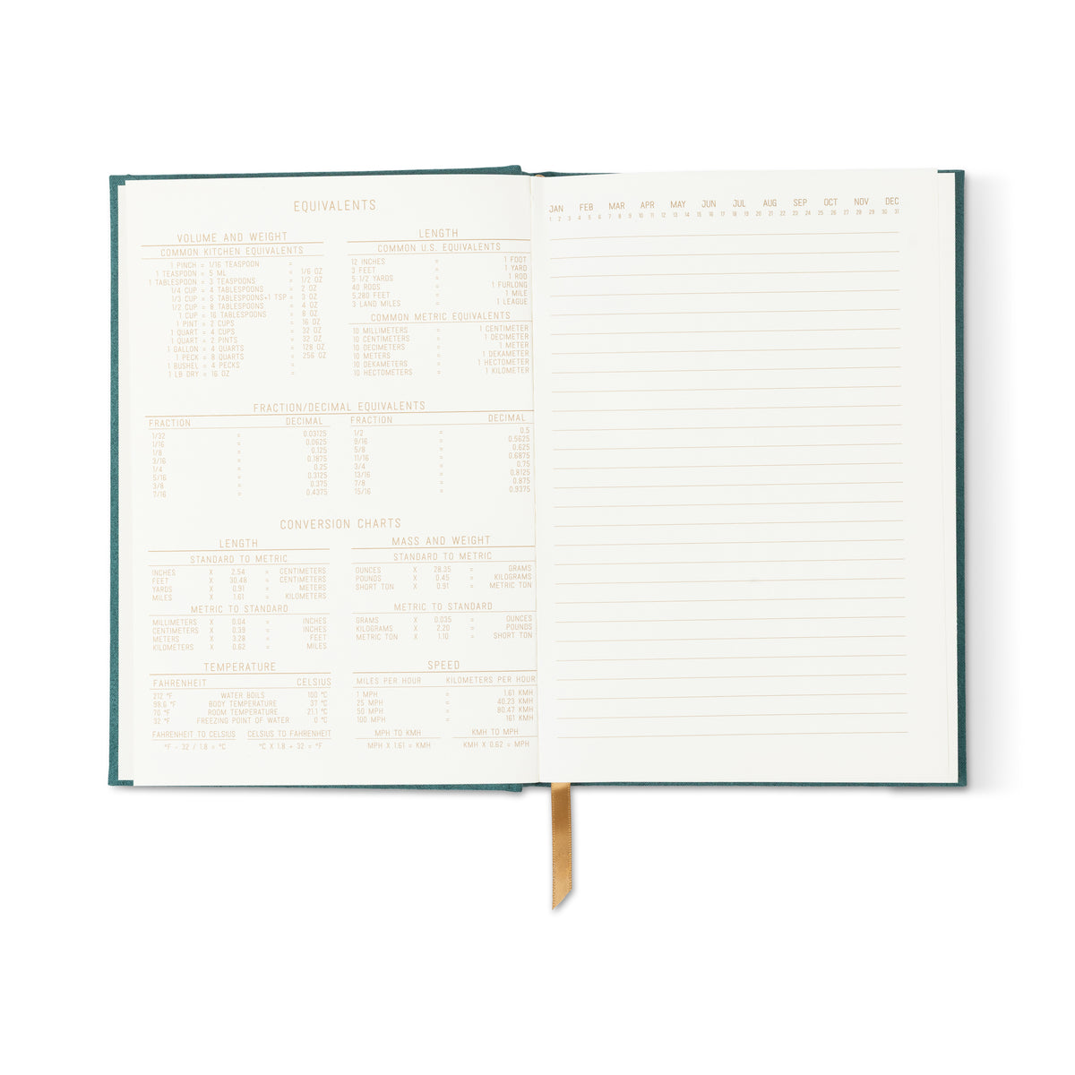 Hard Cover Suede Cloth Journal With Pocket - Linear Boxes DesignWorks Ink