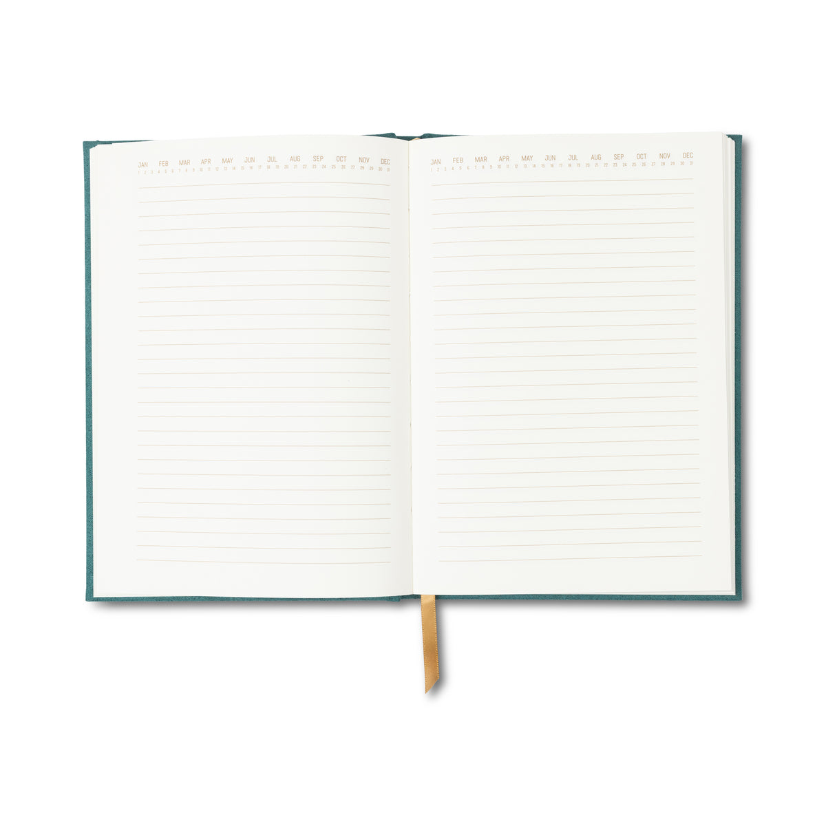 Hard Cover Suede Cloth Journal With Pocket - Linear Boxes DesignWorks Ink