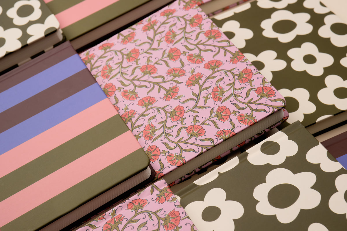 Soft Touch Jumbo Journal - Pink Vintage Floral DesignWorks Ink