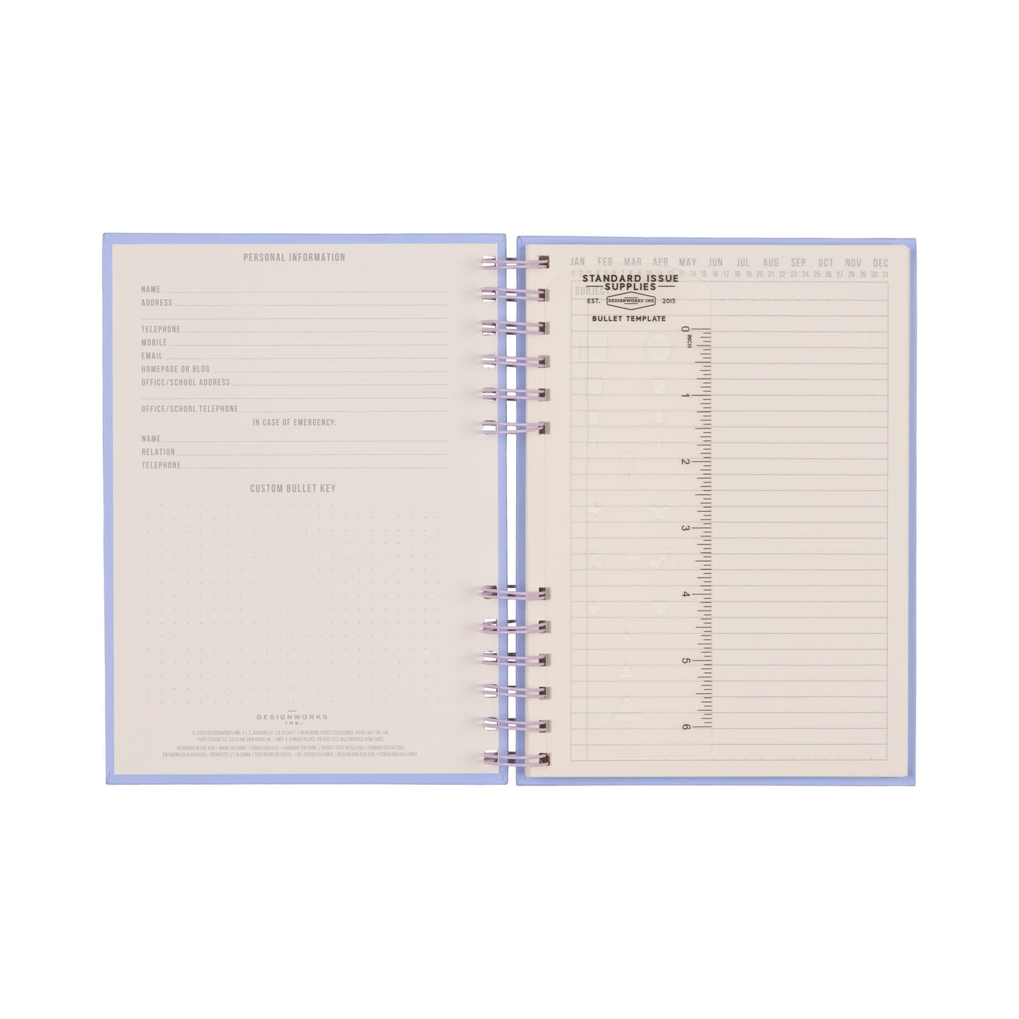 Standard Issue Planner Notebook No. 12 - Lavender + Periwinkle