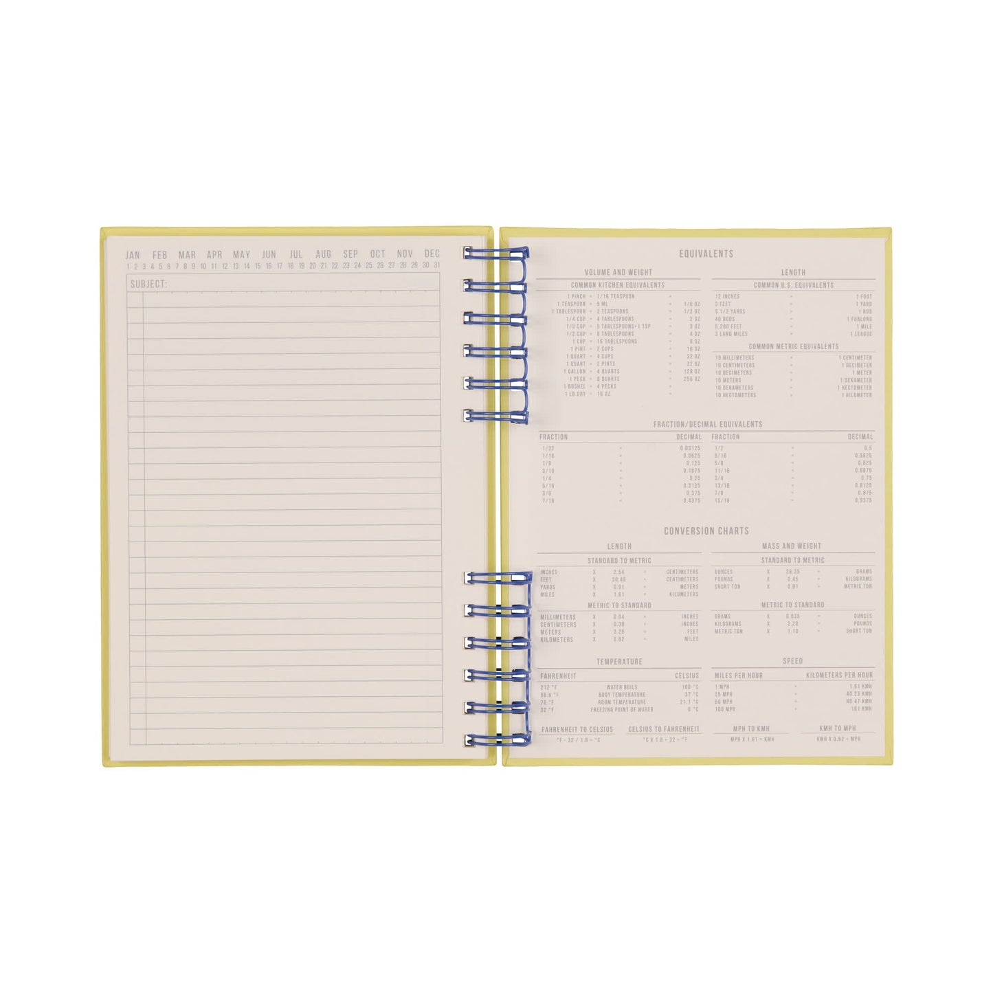 Standard Issue Planner Notebook No. 12 - Cobalt + Citron