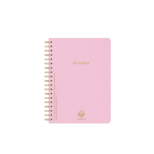 Textured Paper Twin Wire Notebook - Small Lilac Designworks Ink