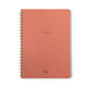 Textured Paper Twin Wire Notebook - Large Terracotta DesignWorks Ink