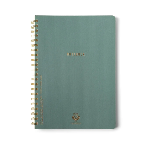 Textured Paper Twin Wire Notebook - Large Juniper Ð Flex