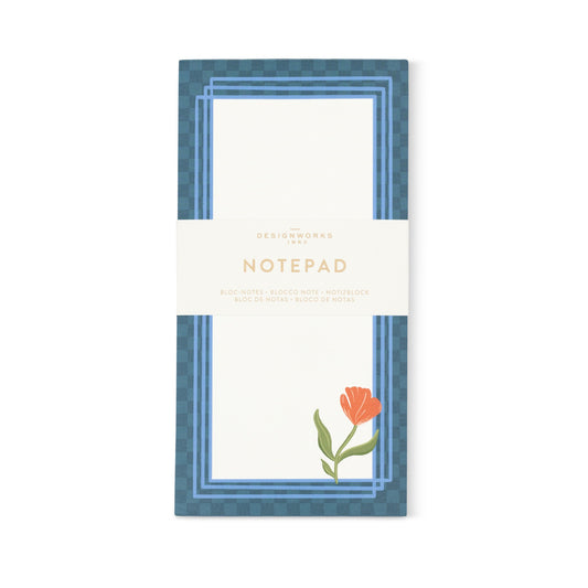 Framed Floral List Pad - Poppy Designworks Ink
