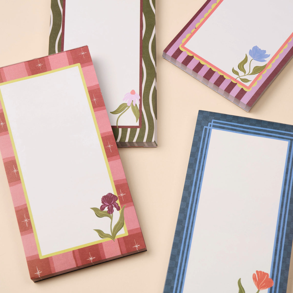 Framed Floral List Pad - Iris Designworks Ink