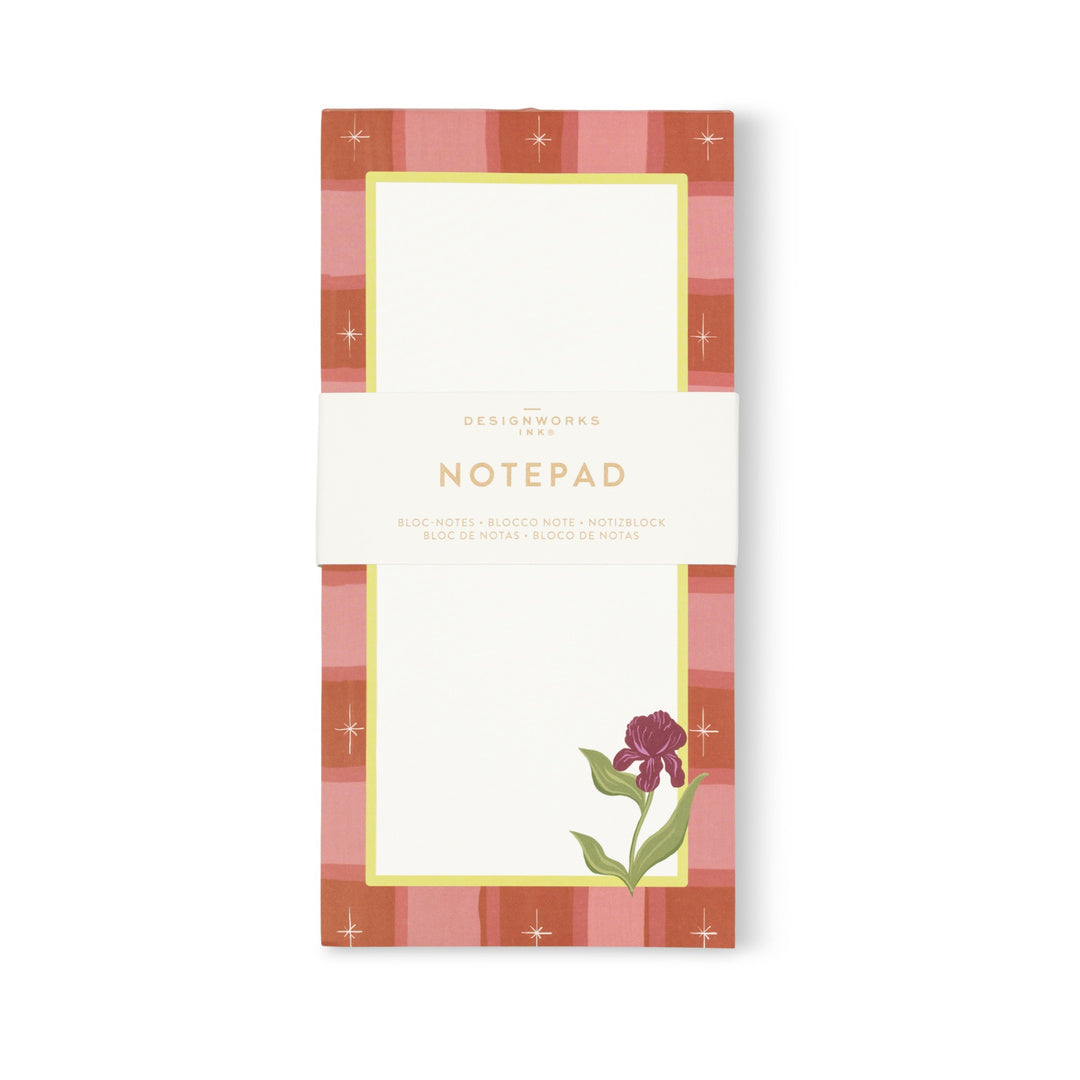 Framed Floral List Pad - Iris Designworks Ink