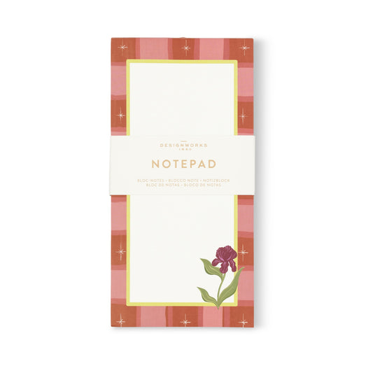 Framed Floral List Pad - Iris Designworks Ink