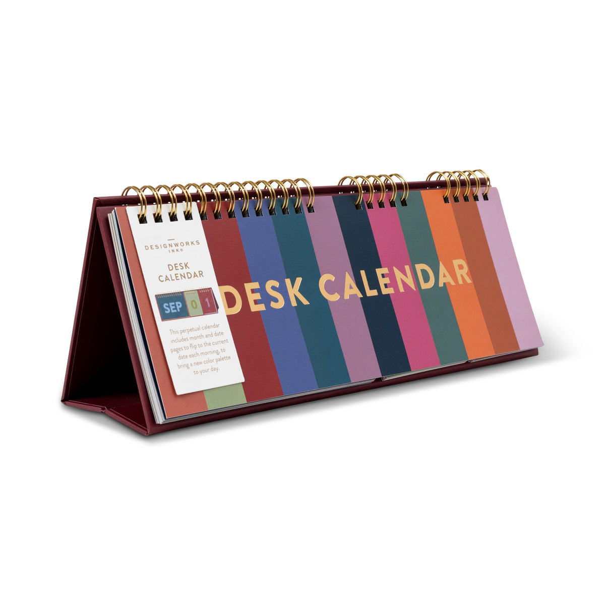 Perpetual Desk Calendar - Colorblock DesignWorks Ink