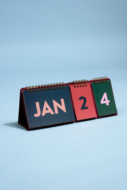 Perpetual Desk Calendar - Colorblock DesignWorks Ink