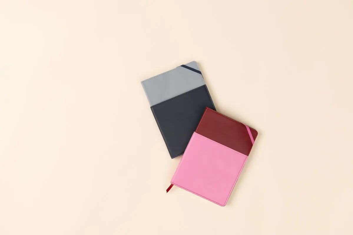 Vegan Leather Pocket Journal - Blue + Navy Designworks Ink