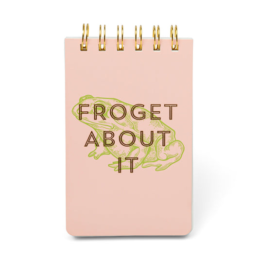 Vintage Sass Twin Wire Notepad - Froget about it