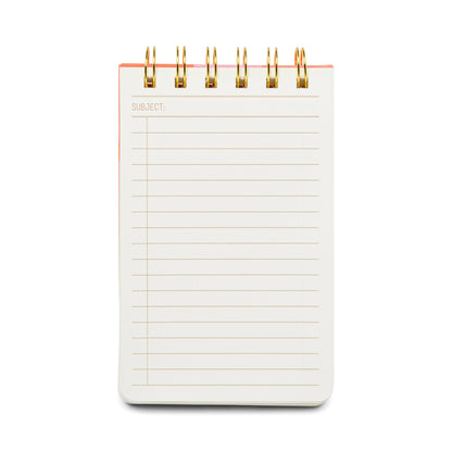 Twin Wire Notepad - Rainbow Check