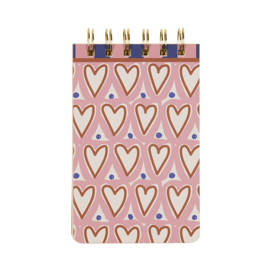 A Dopo Hearts Twin Wire Notepad