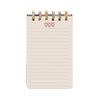 A Dopo Hearts Twin Wire Notepad