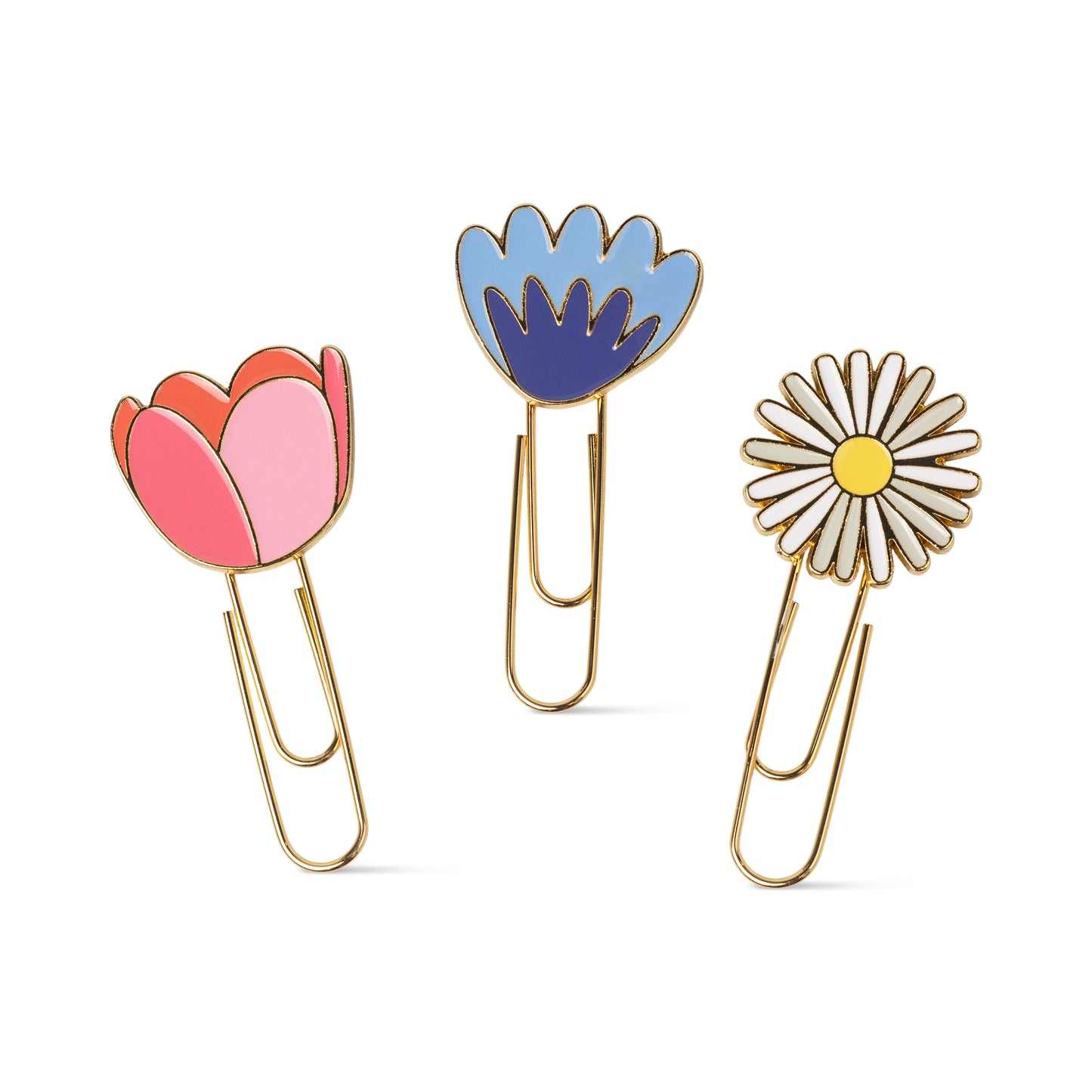 Set of 3 Paperclips - Floral Designworks Ink