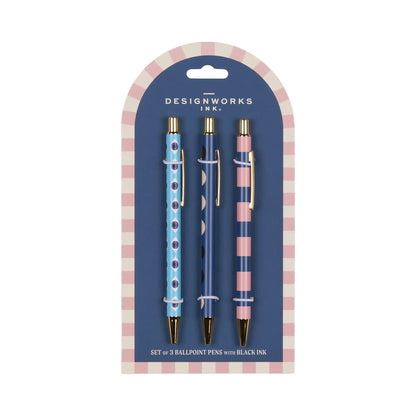 A Dopo Set Of 3 Pens - Eye, Moon, Stripe Designworks Ink