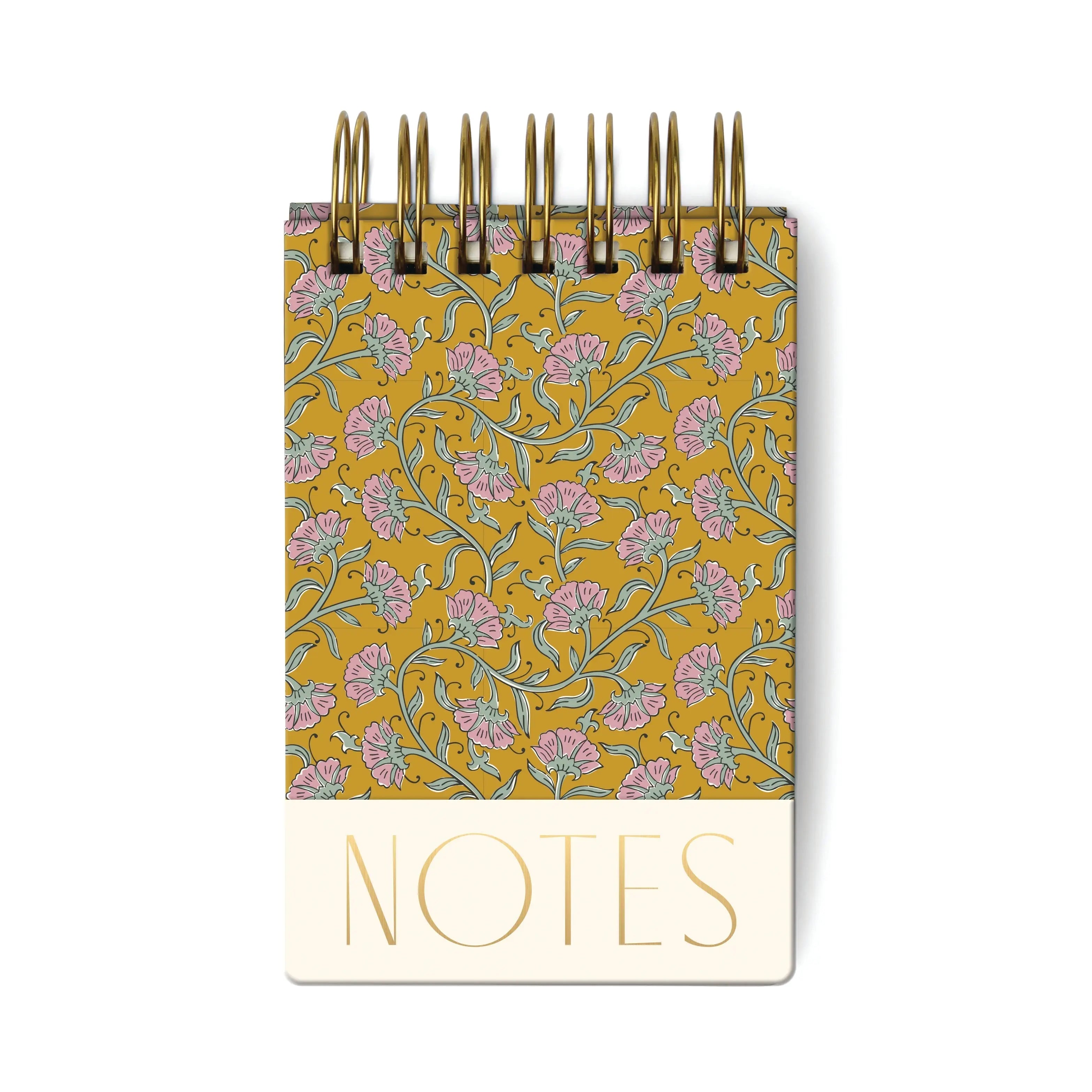 Chunky Notepad - Gold Vintage Floral – DesignWorks Ink