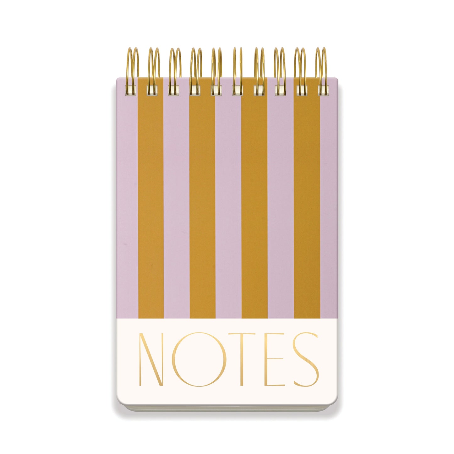 Large Chunky Notepad - Lilac + Ochre Stripes