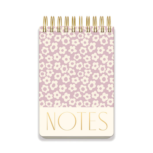 Large Chunky Notepad -Lilac Groovy Floral