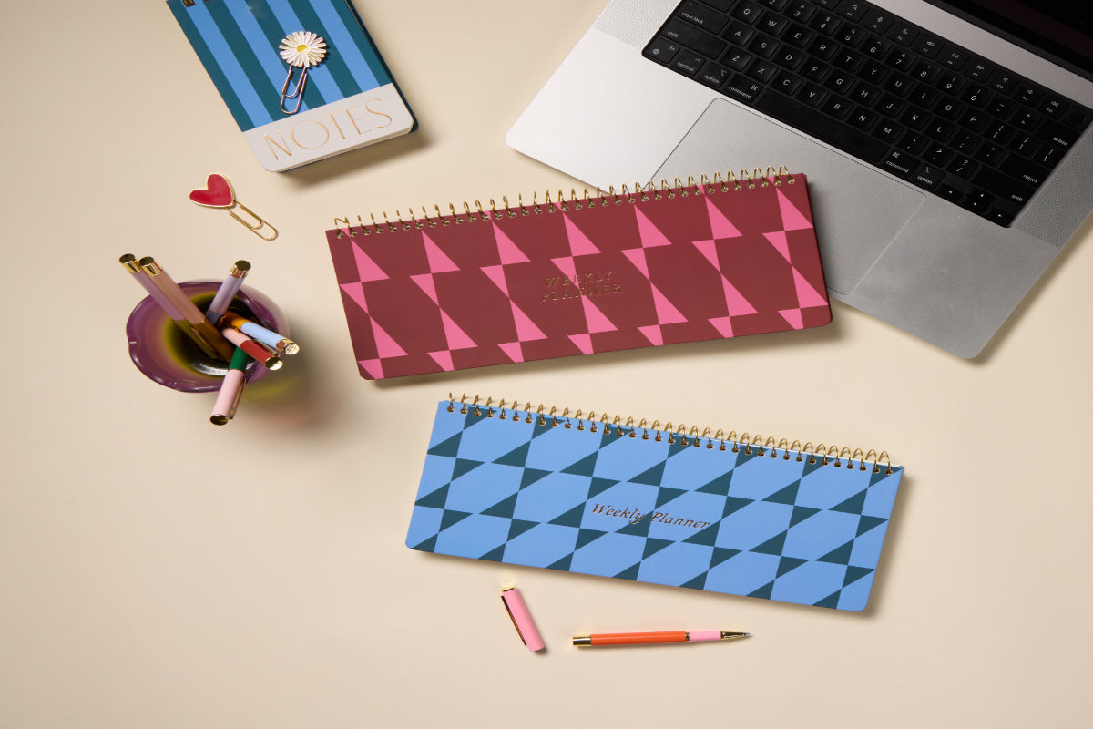 Color Block Weekly Planner Pad - Blue + Navy DesignWorks Ink