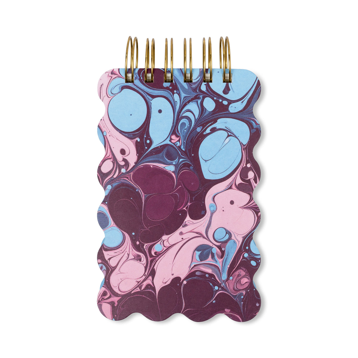 Marble Wavy Notepad - Burgundy Sky Designworks Ink