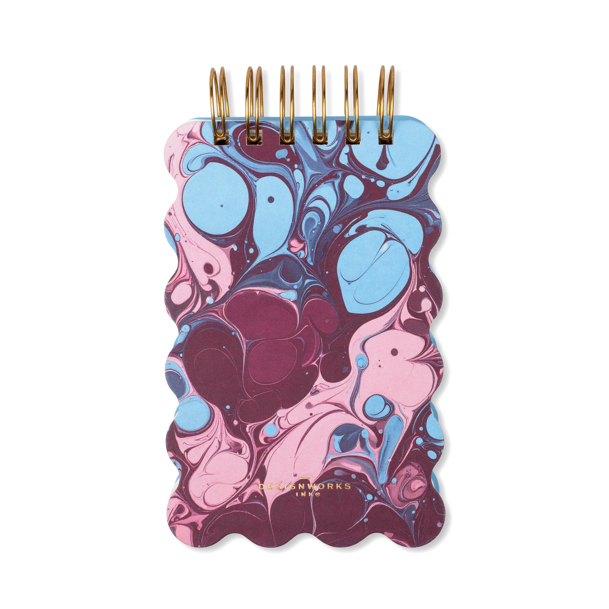 Marble Wavy Notepad - Burgundy Sky Designworks Ink