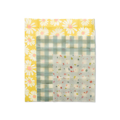 Beeswax Wrap Set of 3 - Retro