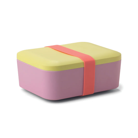 Melamine Lunch Box - Citron/Coral/Pink