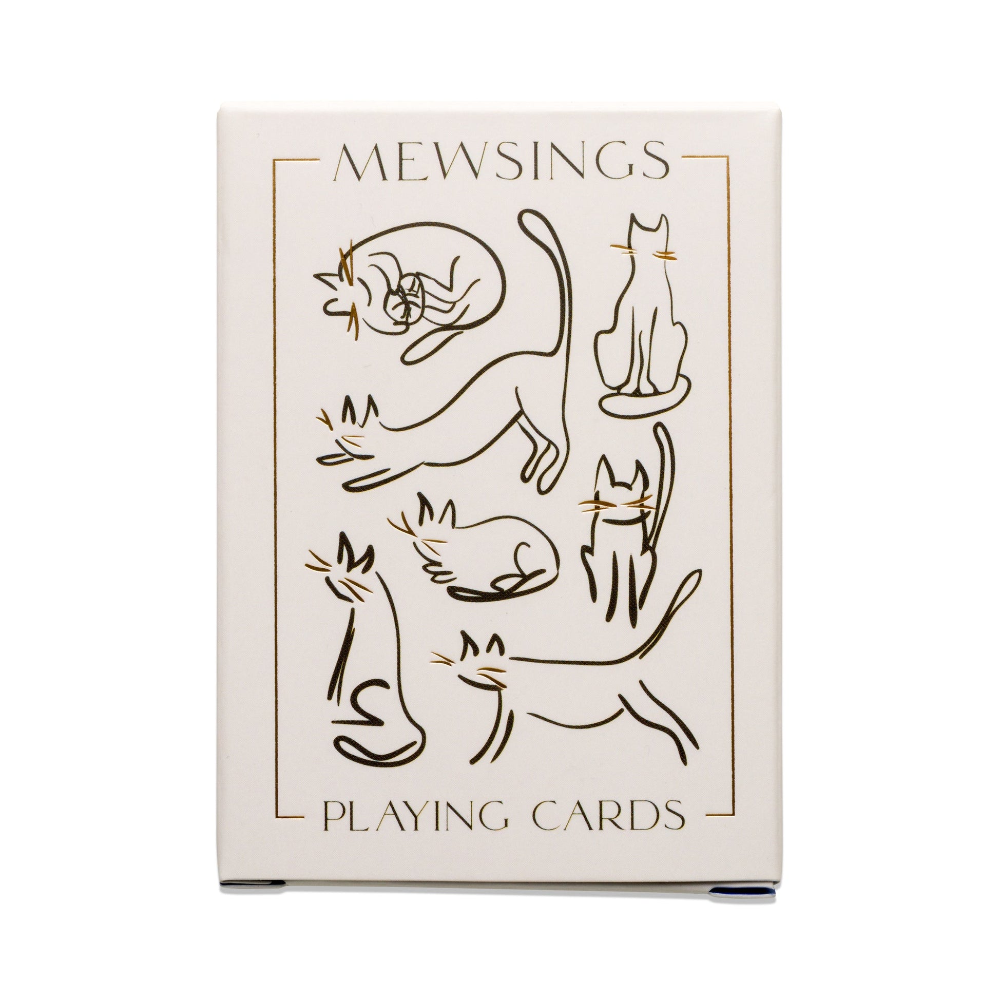 Playing Cards - Cats - white box front with cats printed