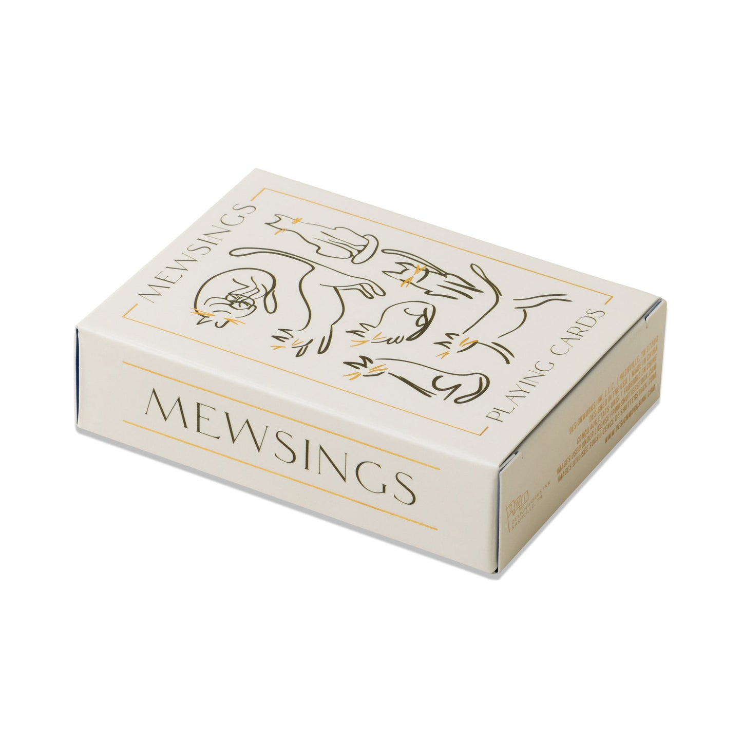 Playing Cards - Cats - side view box with cats on it