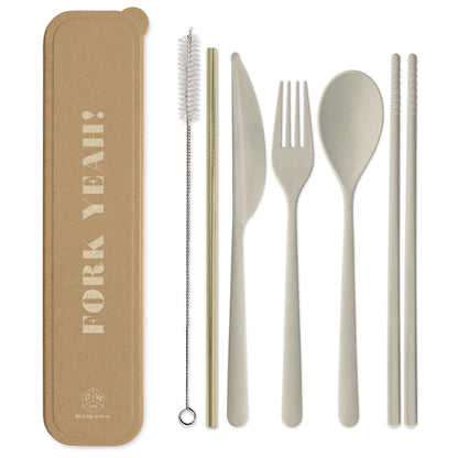 Portable Flatware Set - "Fork Yeah"