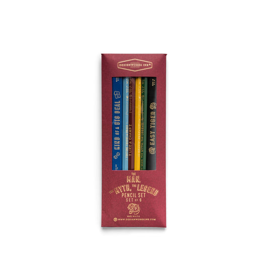 The Man, The Myth, The Legend - Pencil Set of 6