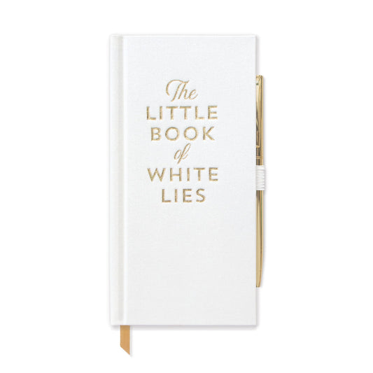 Skinny Journal With Pen - "The Little Book Of White Lies"