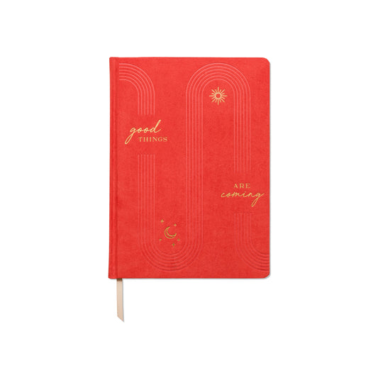 Jumbo Bookcloth Journal - Good Things Are Coming