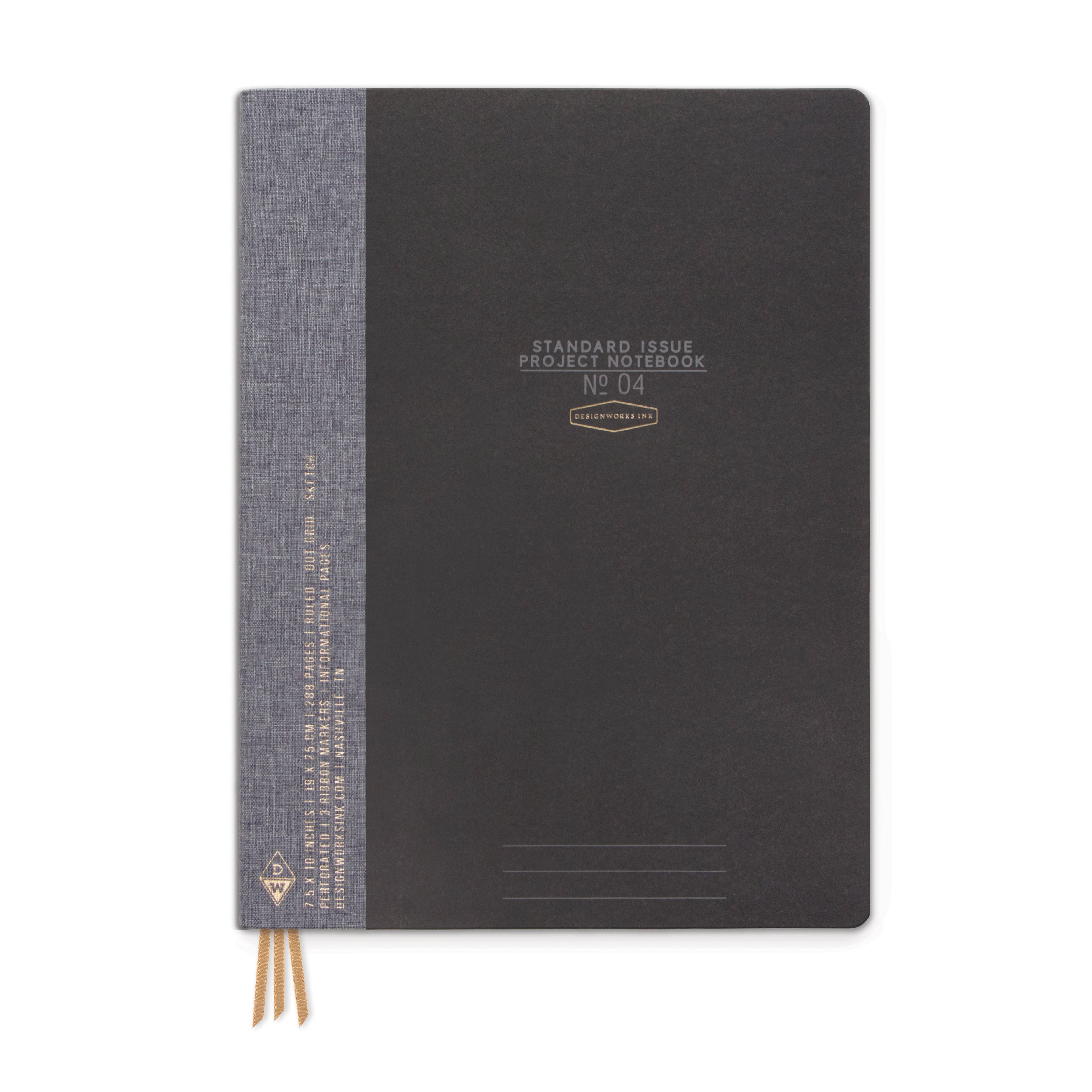 Standard Issue Project Notebook No.4 - Black – DesignWorks Ink