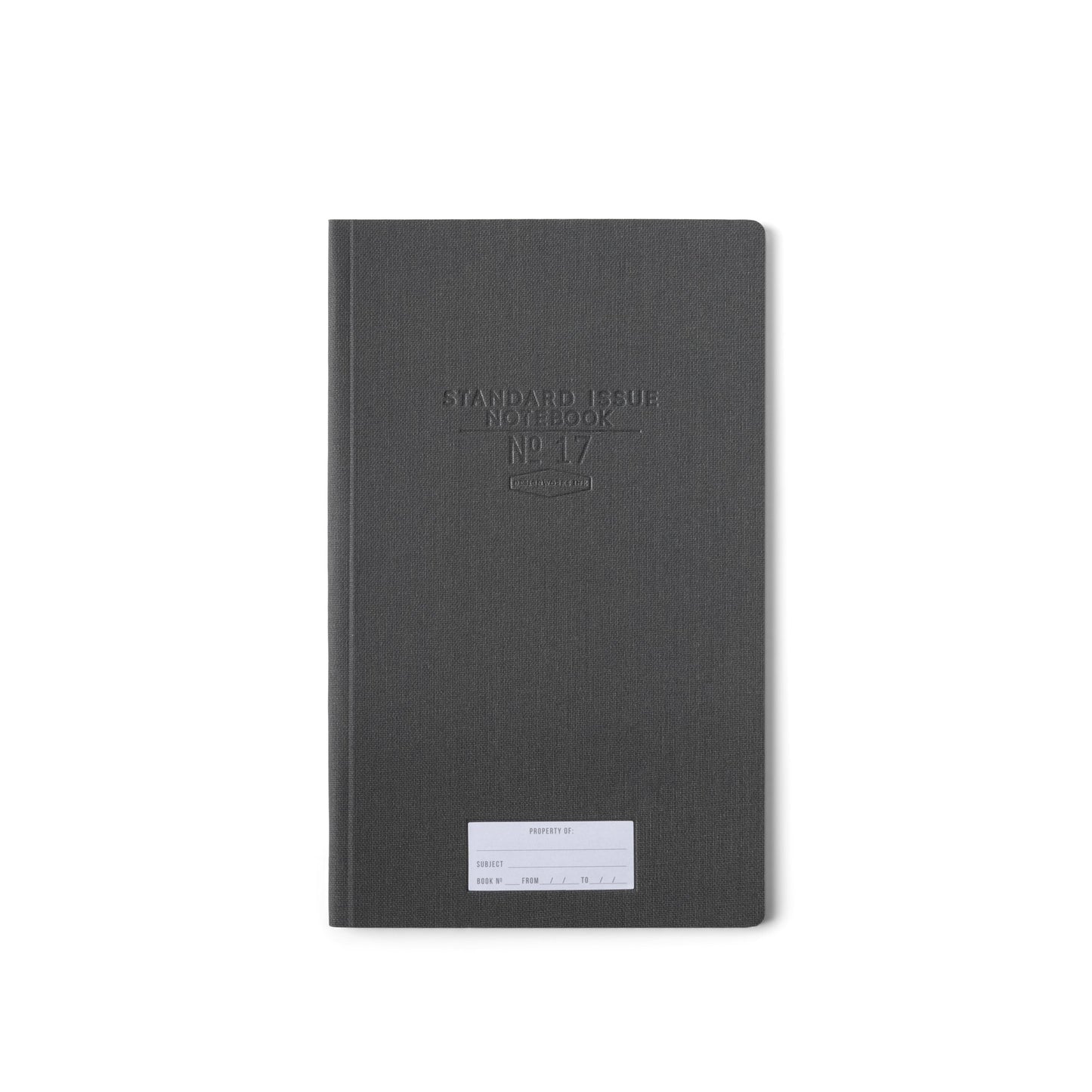 Standard Issue Tall Notebook No.17 - Black
