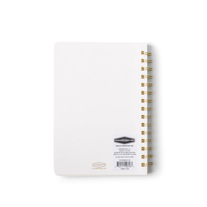 Textured Paper Twin Wire Notebook - Medium Speckled Ivory