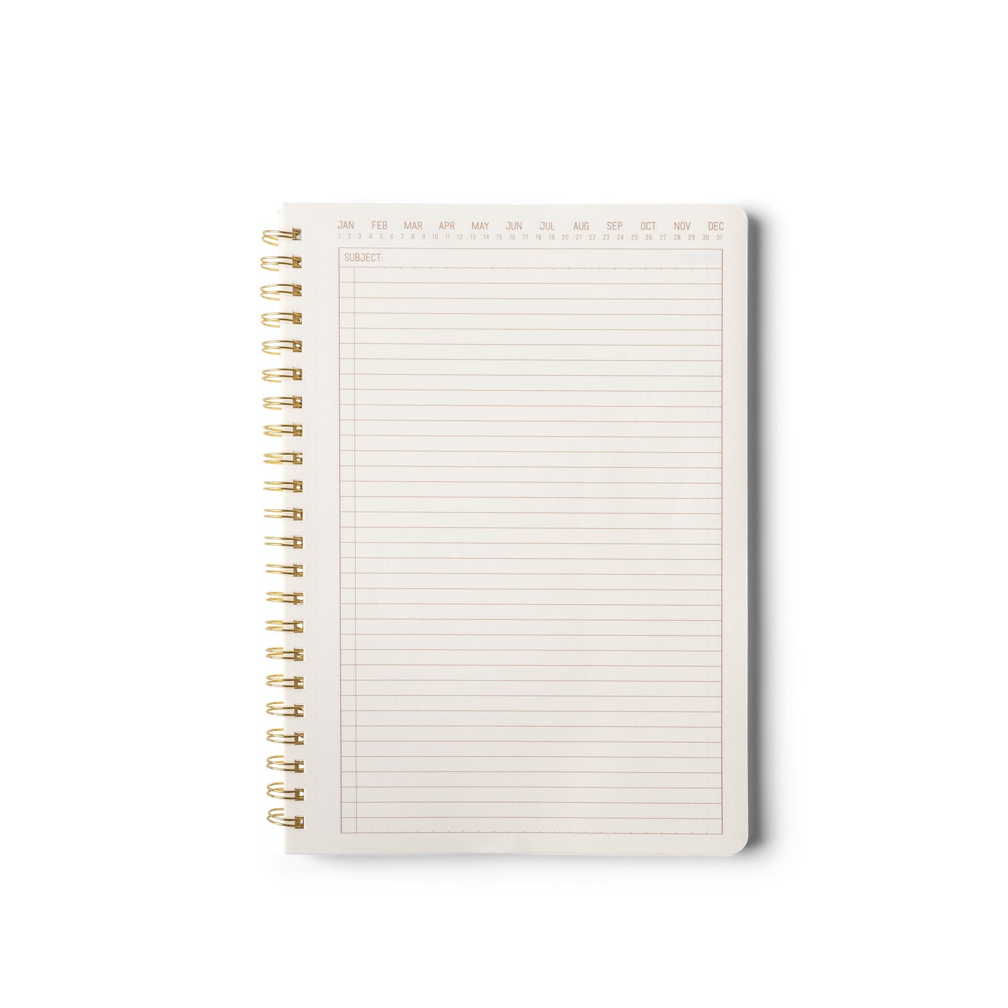 Textured Paper Twin Wire Notebook - Medium Terracotta