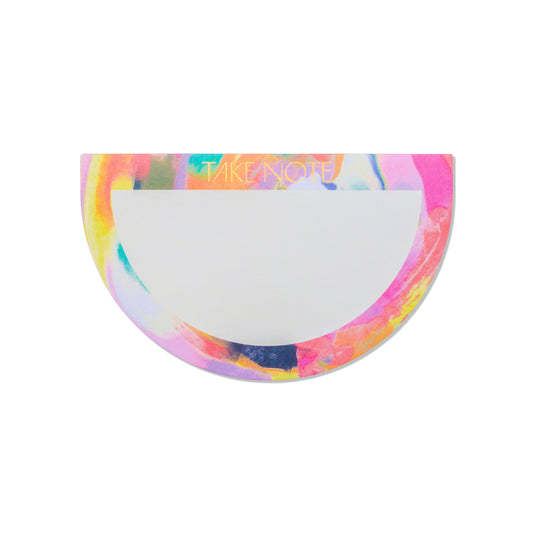 Rainbow Half Moon Notepad - "Take Note"