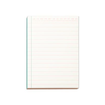 Color Block Notepad - Green & Peach