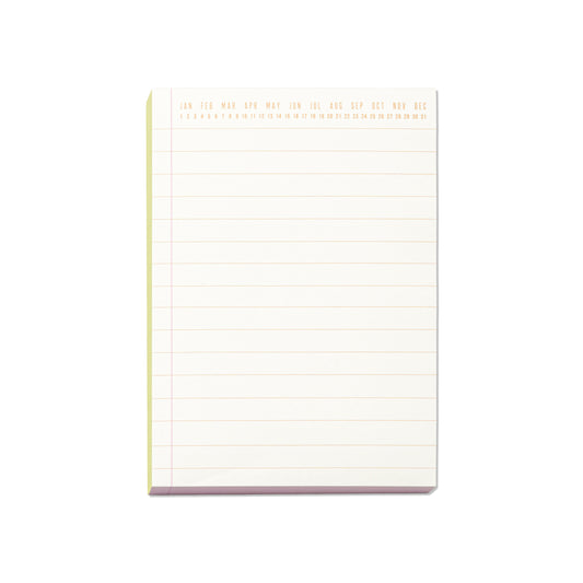 Colorblock Notepad - Chartreuse & Pink
